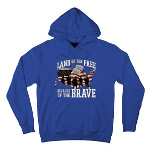 Land Of The Free Because Of The Brave Cute Gift Hoodie