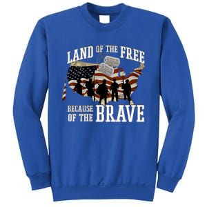 Land Of The Free Because Of The Brave Cute Gift Sweatshirt