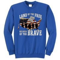 Land Of The Free Because Of The Brave Cute Gift Sweatshirt