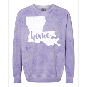 Louisiana Home State Colorblast Crewneck Sweatshirt