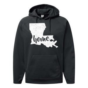 Louisiana Home State Performance Fleece Hoodie