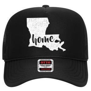 Louisiana Home State High Crown Mesh Back Trucker Hat