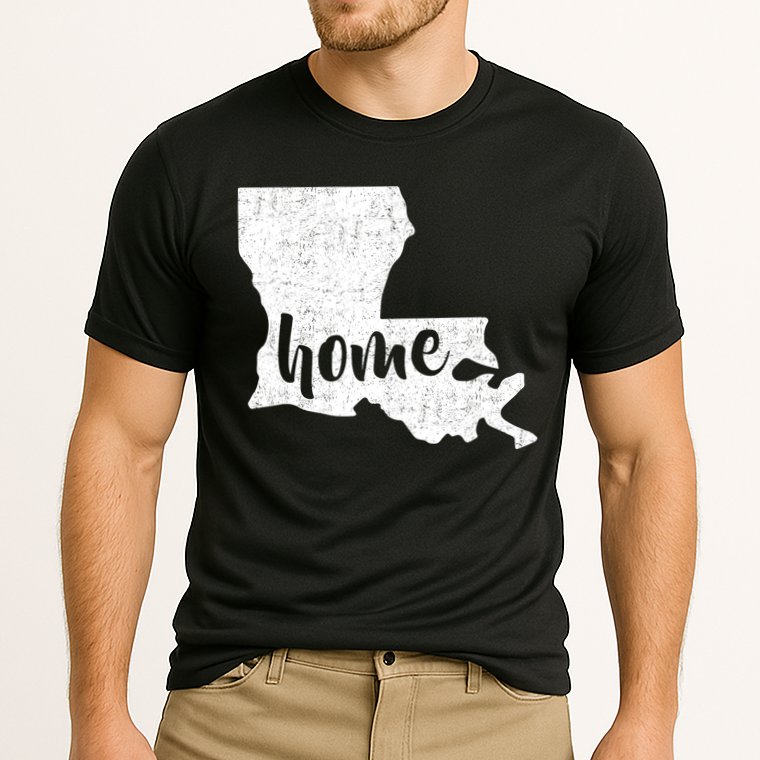 Louisiana Home State Cooling Performance Crew T-Shirt
