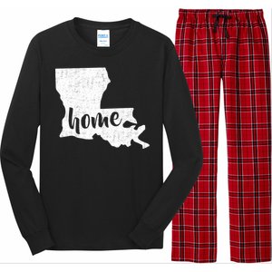 Louisiana Home State Long Sleeve Pajama Set