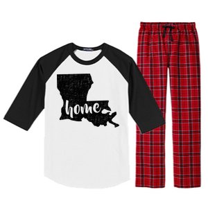 Louisiana Home State Raglan Sleeve Pajama Set