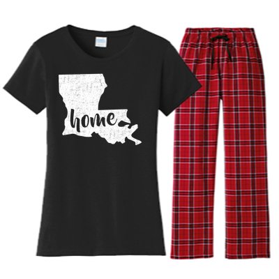 Louisiana Home State Women's Flannel Pajama Set