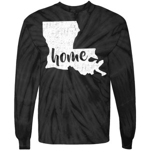 Louisiana Home State Tie-Dye Long Sleeve Shirt