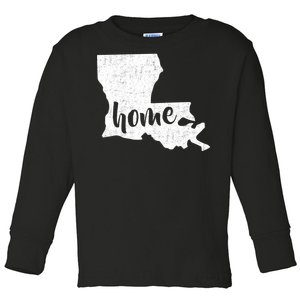 Louisiana Home State Toddler Long Sleeve Shirt