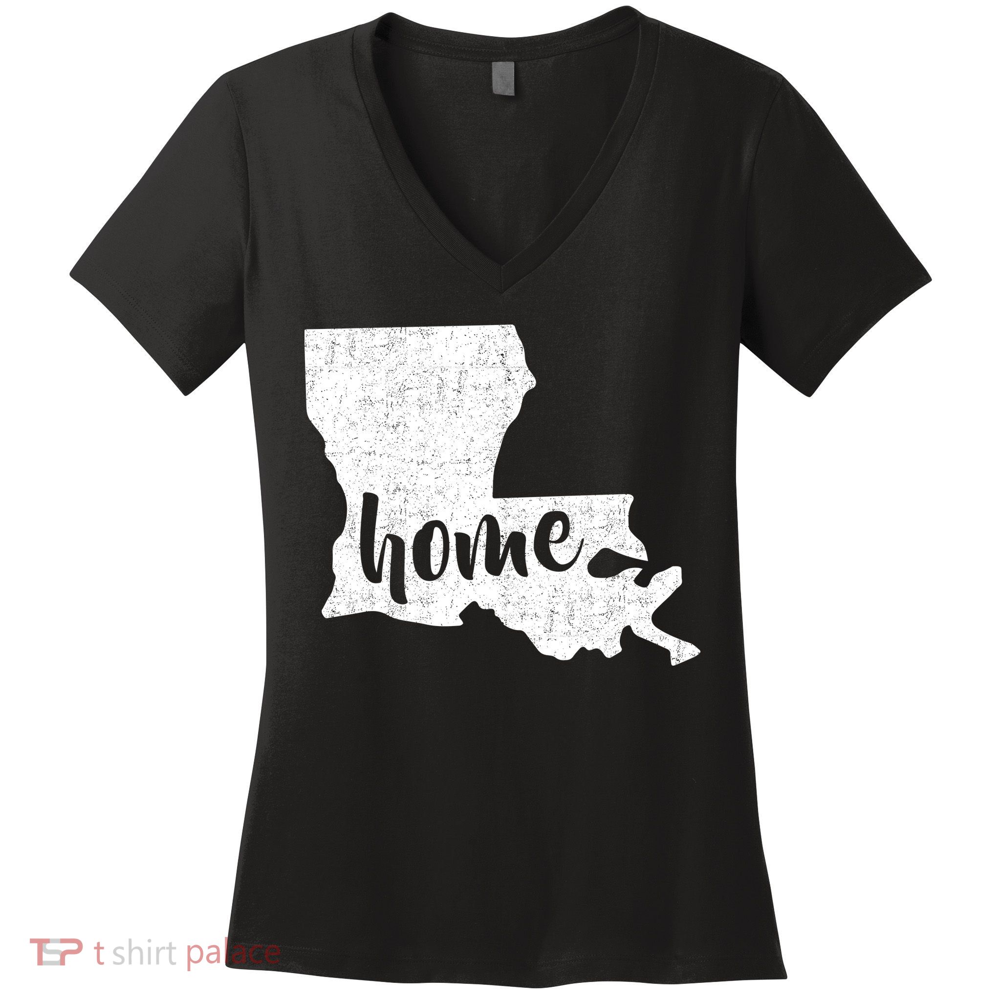 Louisiana Home State Women's V-Neck T-Shirt