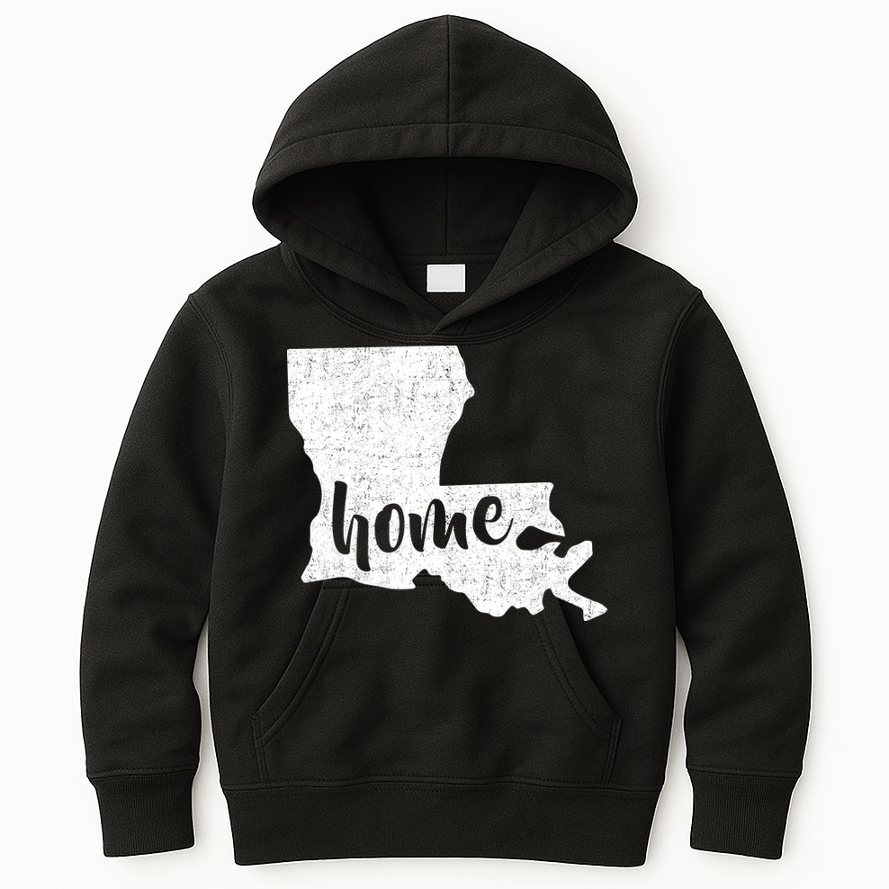Louisiana Home State Kids Hoodie