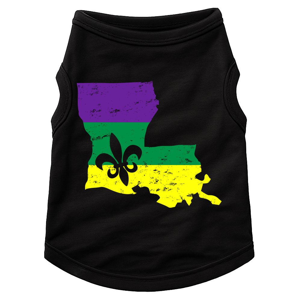 Louisiana Mardi Gras Doggie Tank