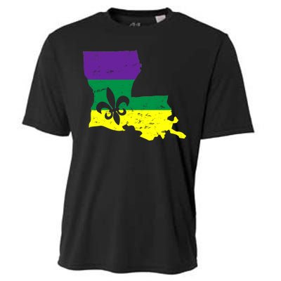 Louisiana Mardi Gras Cooling Performance Crew T-Shirt