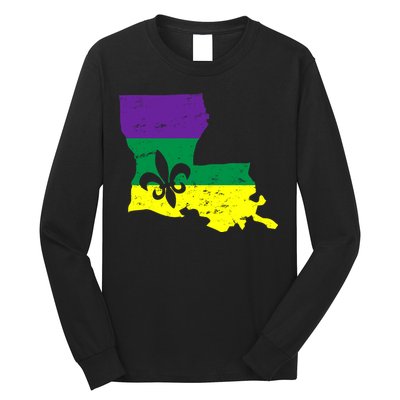 Louisiana Mardi Gras Long Sleeve Shirt