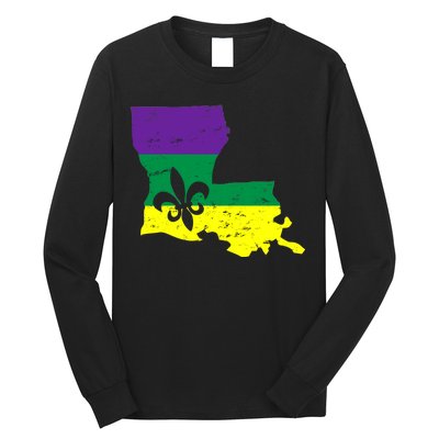 Louisiana Mardi Gras Long Sleeve Shirt