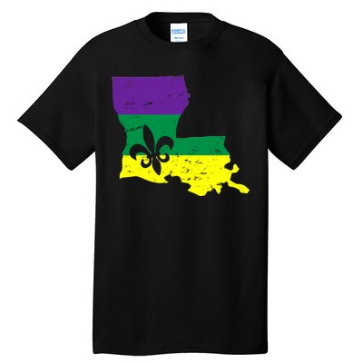 Louisiana Mardi Gras Tall T-Shirt