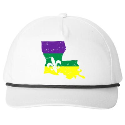 Louisiana Mardi Gras Snapback Five-Panel Rope Hat