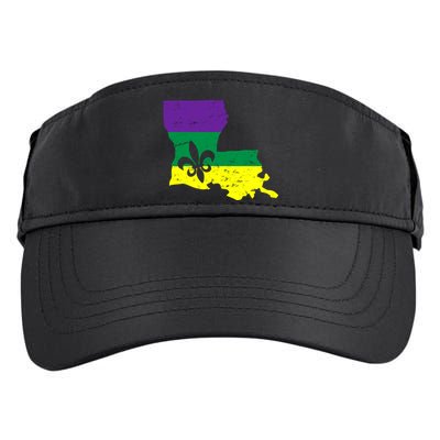 Louisiana Mardi Gras Adult Drive Performance Visor