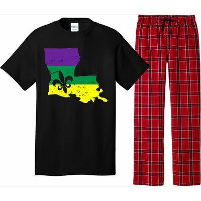 Louisiana Mardi Gras Pajama Set