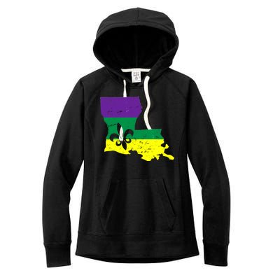 Louisiana Mardi Gras Women's Fleece Hoodie