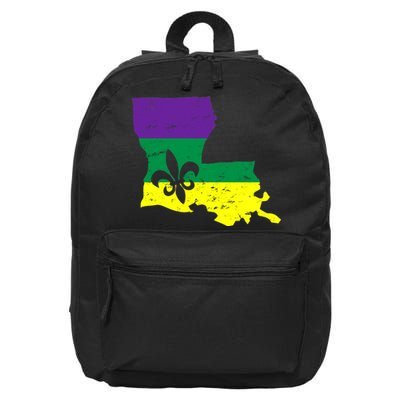 Louisiana Mardi Gras 16 in Basic Backpack