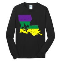 Louisiana Mardi Gras Tall Long Sleeve T-Shirt