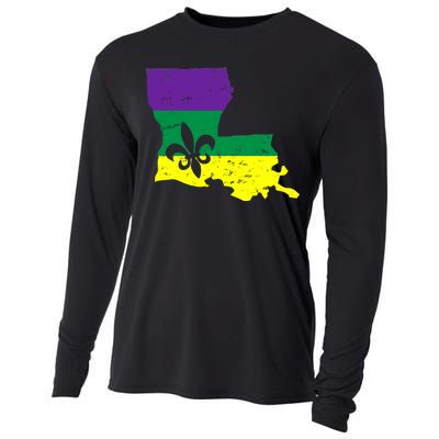 Louisiana Mardi Gras Cooling Performance Long Sleeve Crew