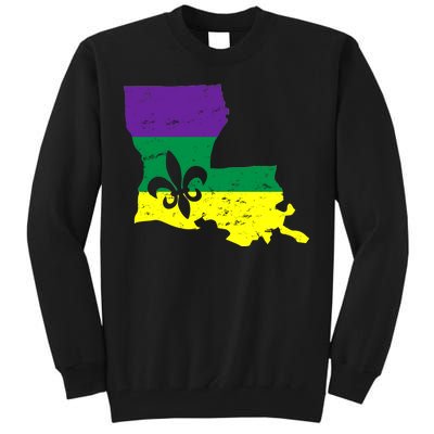 Louisiana Mardi Gras Tall Sweatshirt