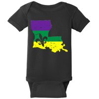 Louisiana Mardi Gras Baby Bodysuit