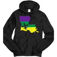 Louisiana Mardi Gras Tie Dye Hoodie