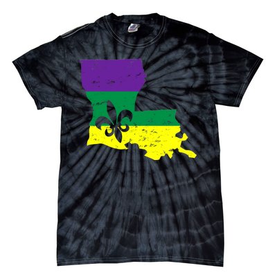 Louisiana Mardi Gras Tie-Dye T-Shirt