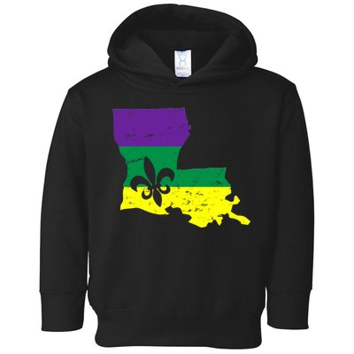 Louisiana Mardi Gras Toddler Hoodie