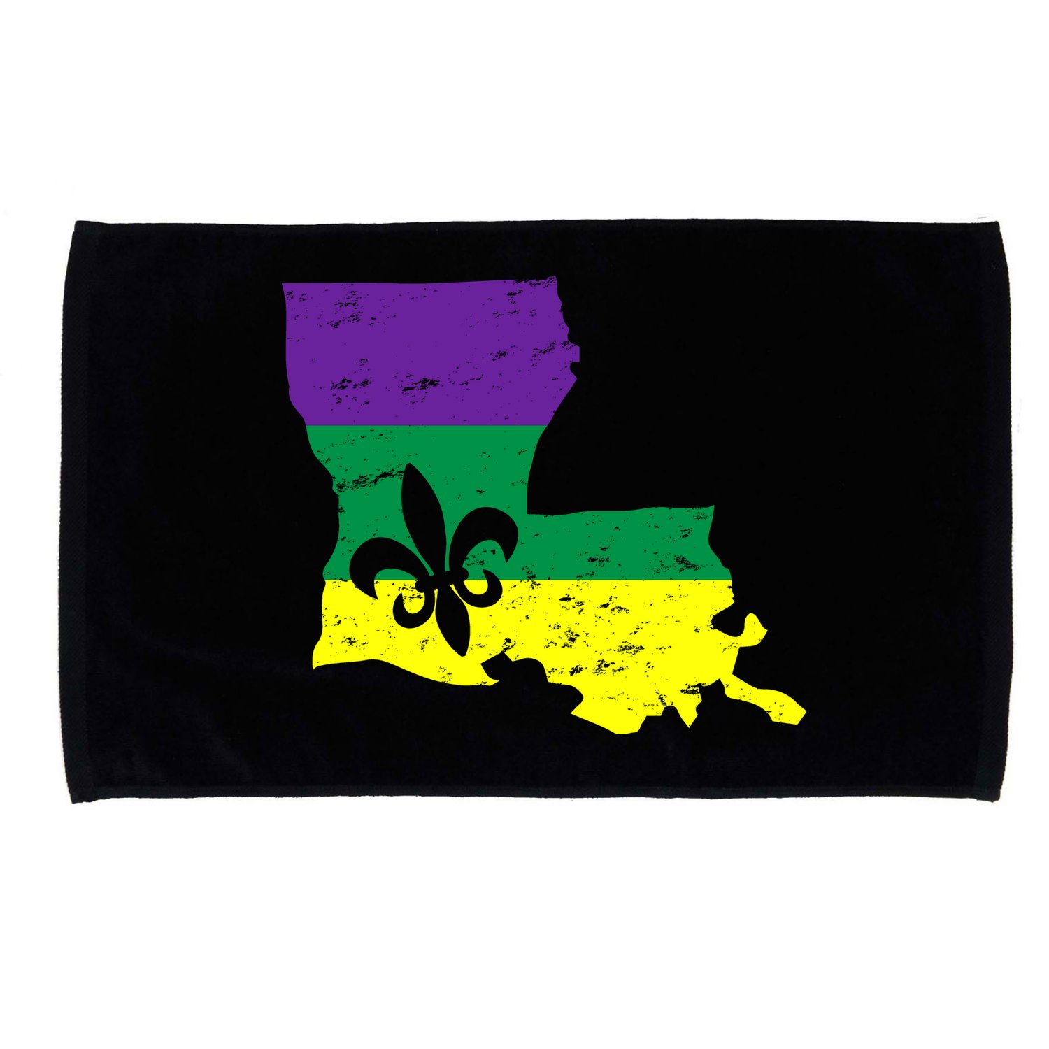 Louisiana Mardi Gras Microfiber Hand Towel