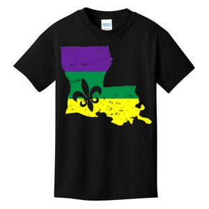 Louisiana Mardi Gras Kids T-Shirt