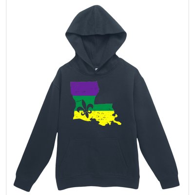 Louisiana Mardi Gras Urban Pullover Hoodie