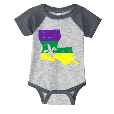 Louisiana Mardi Gras Infant Baby Jersey Bodysuit