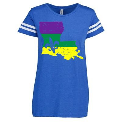 Louisiana Mardi Gras Enza Ladies Jersey Football T-Shirt