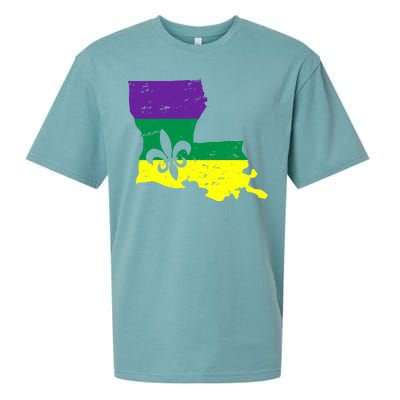 Louisiana Mardi Gras Sueded Cloud Jersey T-Shirt