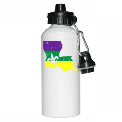 Louisiana Mardi Gras Aluminum Water Bottle