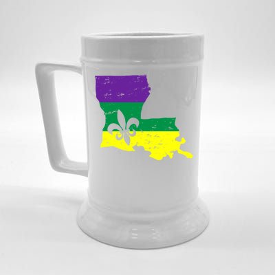 Louisiana Mardi Gras Beer Stein