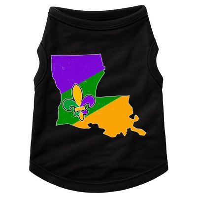 Louisiana Mardi Gras Fleur De Lis Doggie Tank