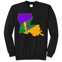 Louisiana Mardi Gras Fleur De Lis Sweatshirt