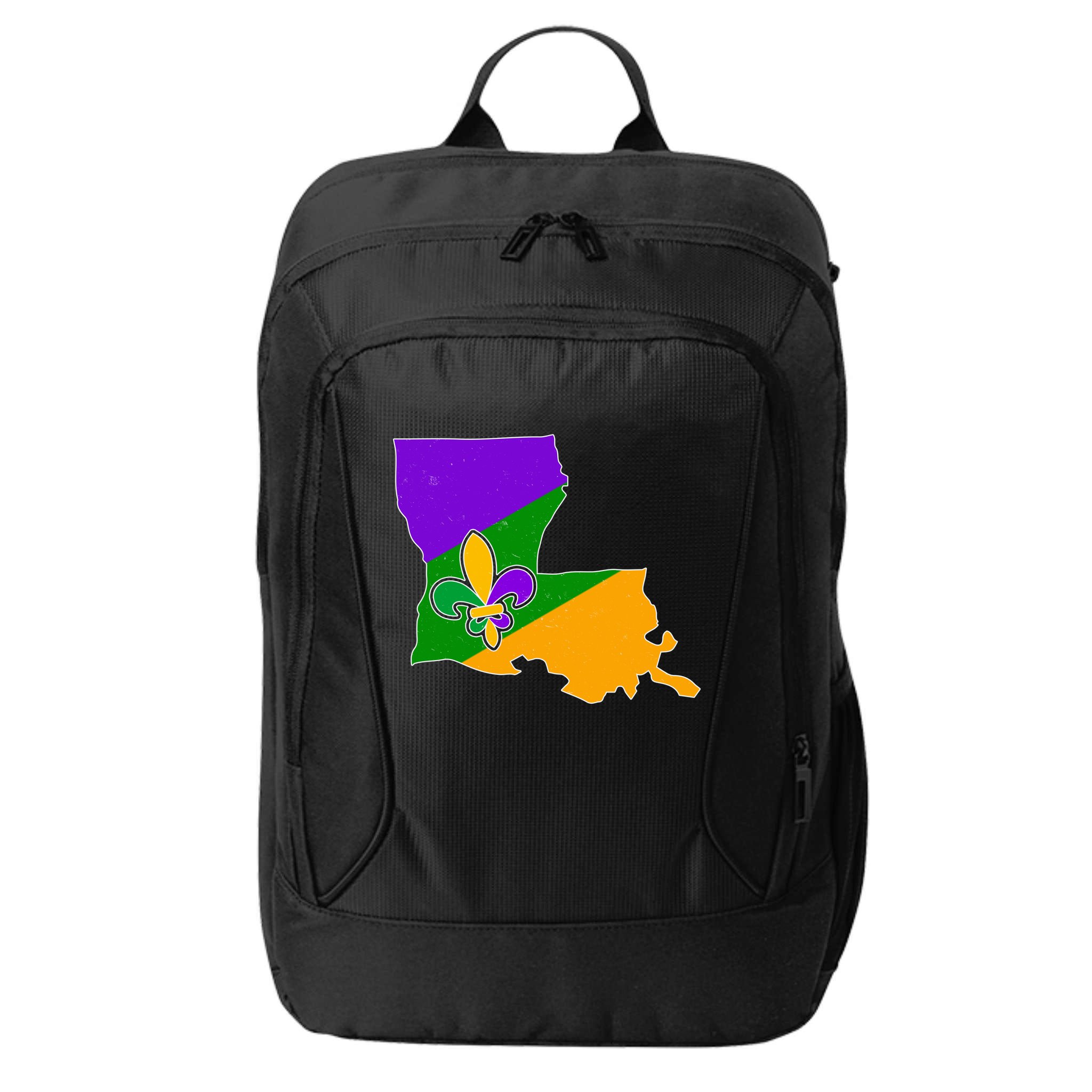 Louisiana Mardi Gras Fleur De Lis City Backpack