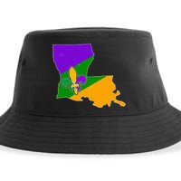 Louisiana Mardi Gras Fleur De Lis Sustainable Bucket Hat