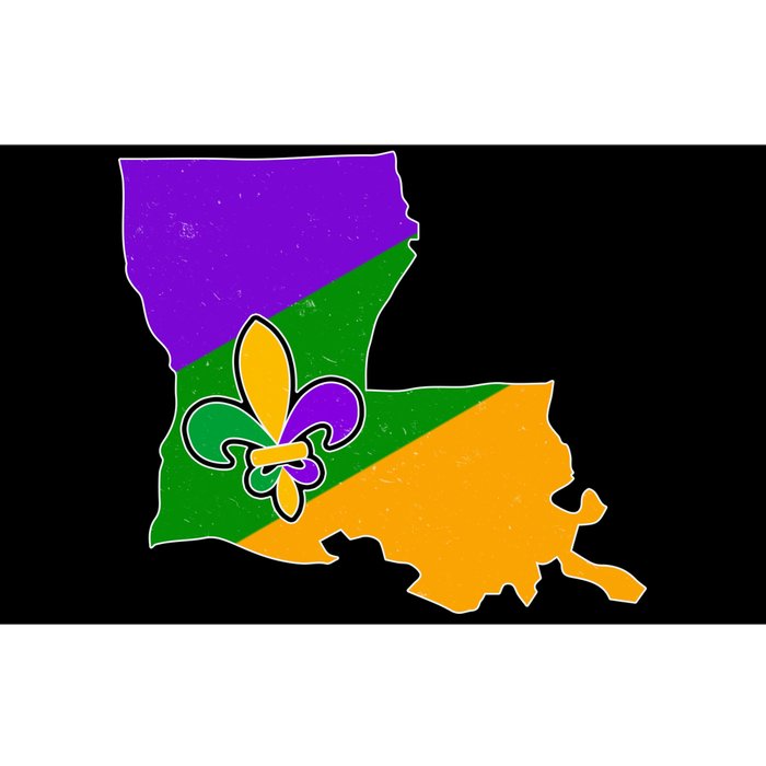 Louisiana Mardi Gras Fleur De Lis Bumper Sticker