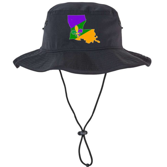 Louisiana Mardi Gras Fleur De Lis Legacy Cool Fit Booney Bucket Hat