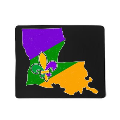 Louisiana Mardi Gras Fleur De Lis Mousepad