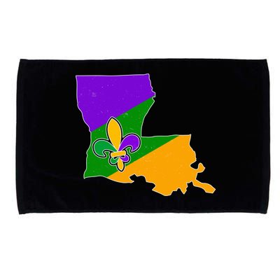 Louisiana Mardi Gras Fleur De Lis Microfiber Hand Towel