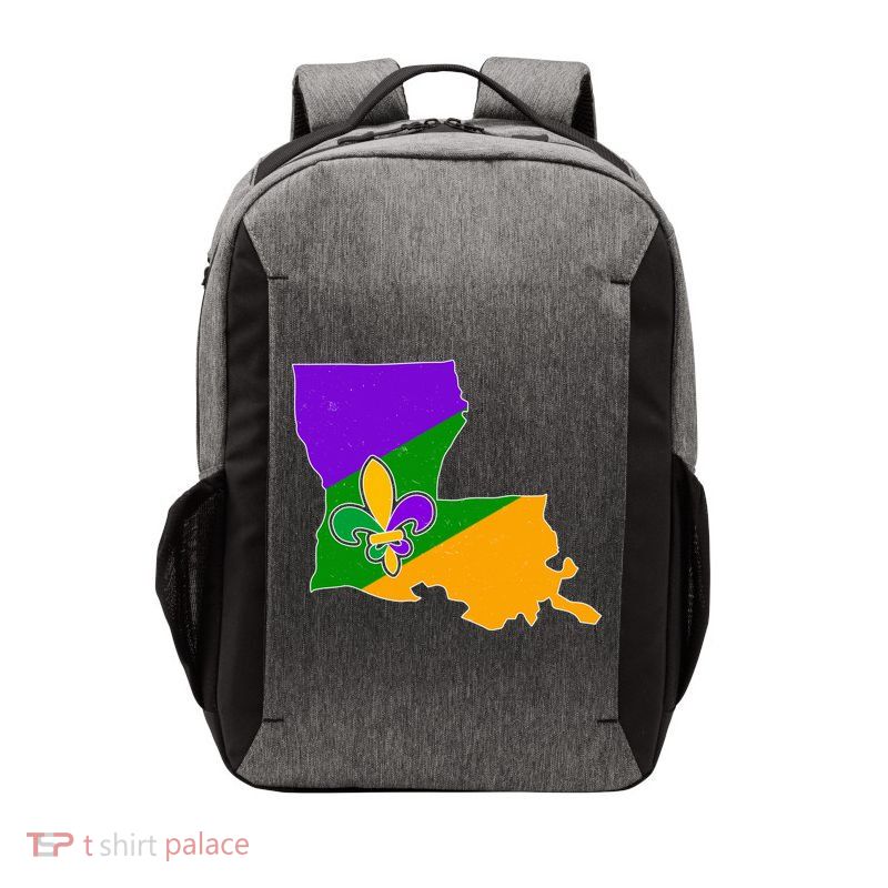 Louisiana Mardi Gras Fleur De Lis Vector Backpack
