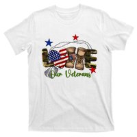 Love Our Veterans Day Proud Military American Flag T-Shirt