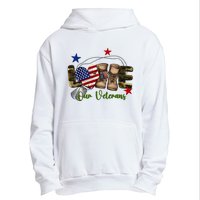 Love Our Veterans Day Proud Military American Flag Urban Pullover Hoodie